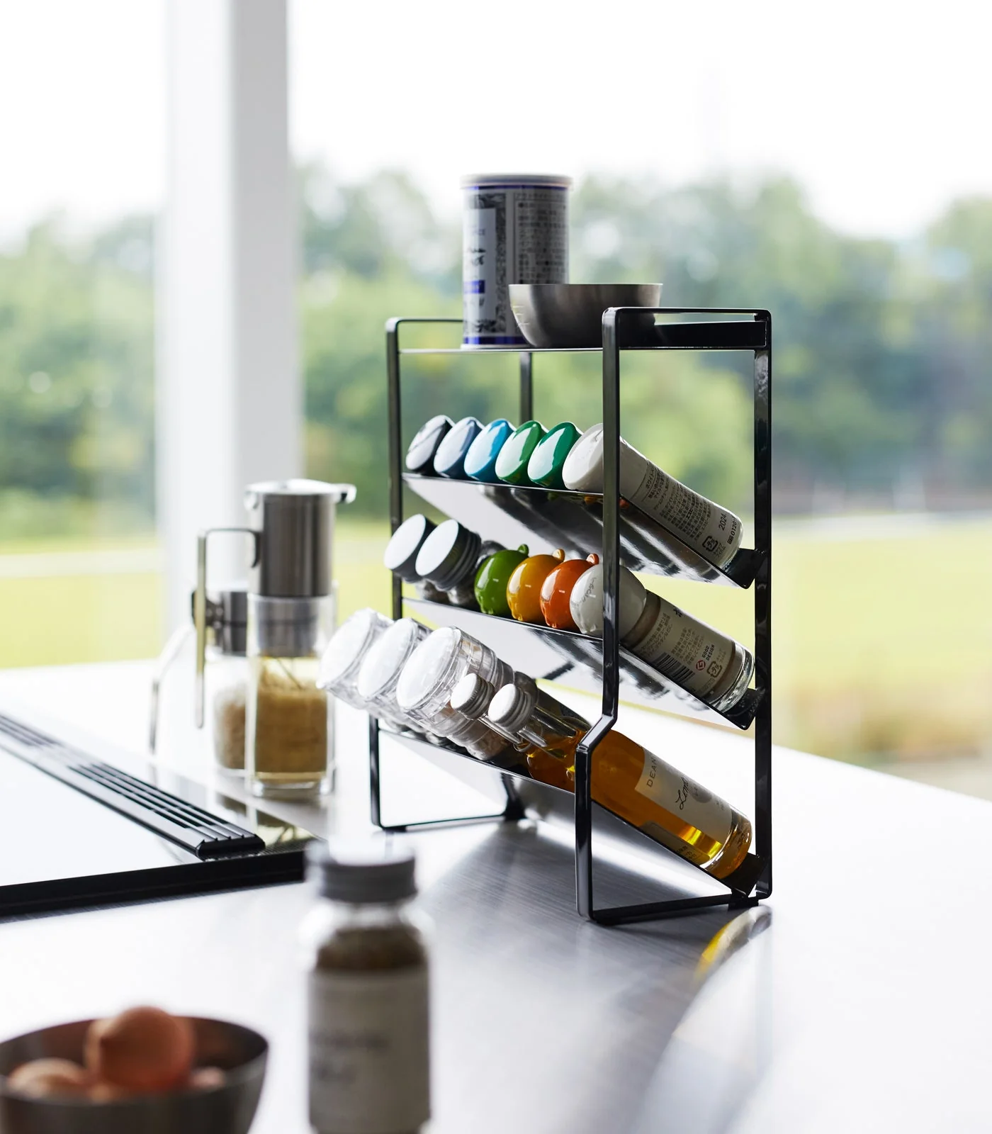 Yamazaki Home Four-Tier Slim Spice Rack - Steel - Image 11