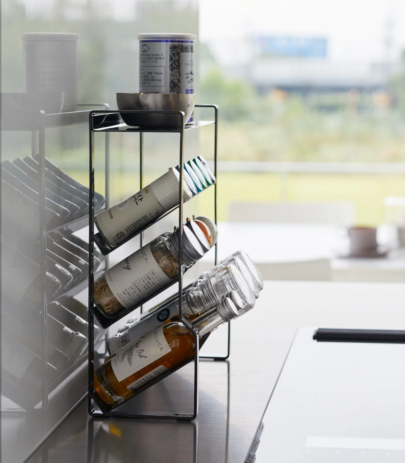Yamazaki Home Four-Tier Slim Spice Rack - Steel - Image 13