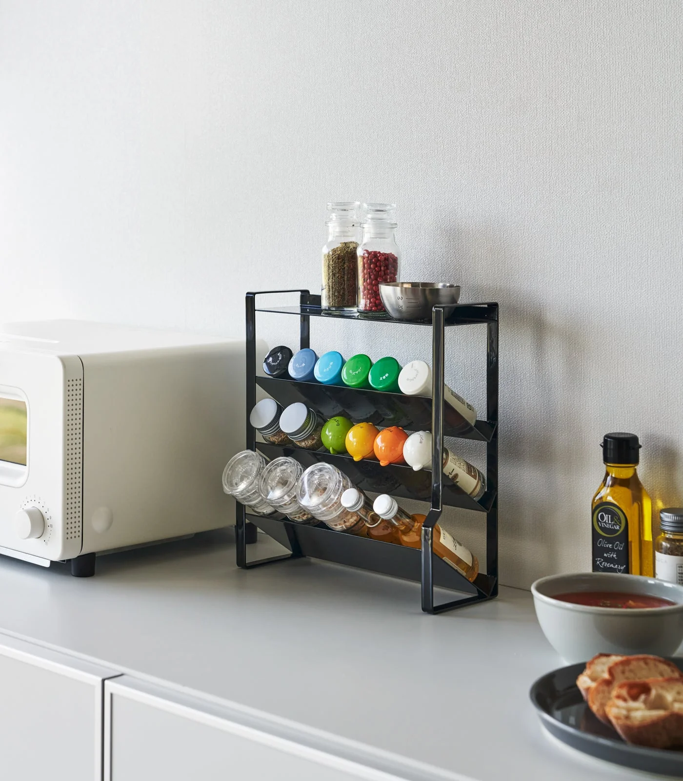 Yamazaki Home Four-Tier Slim Spice Rack - Steel - Image 9
