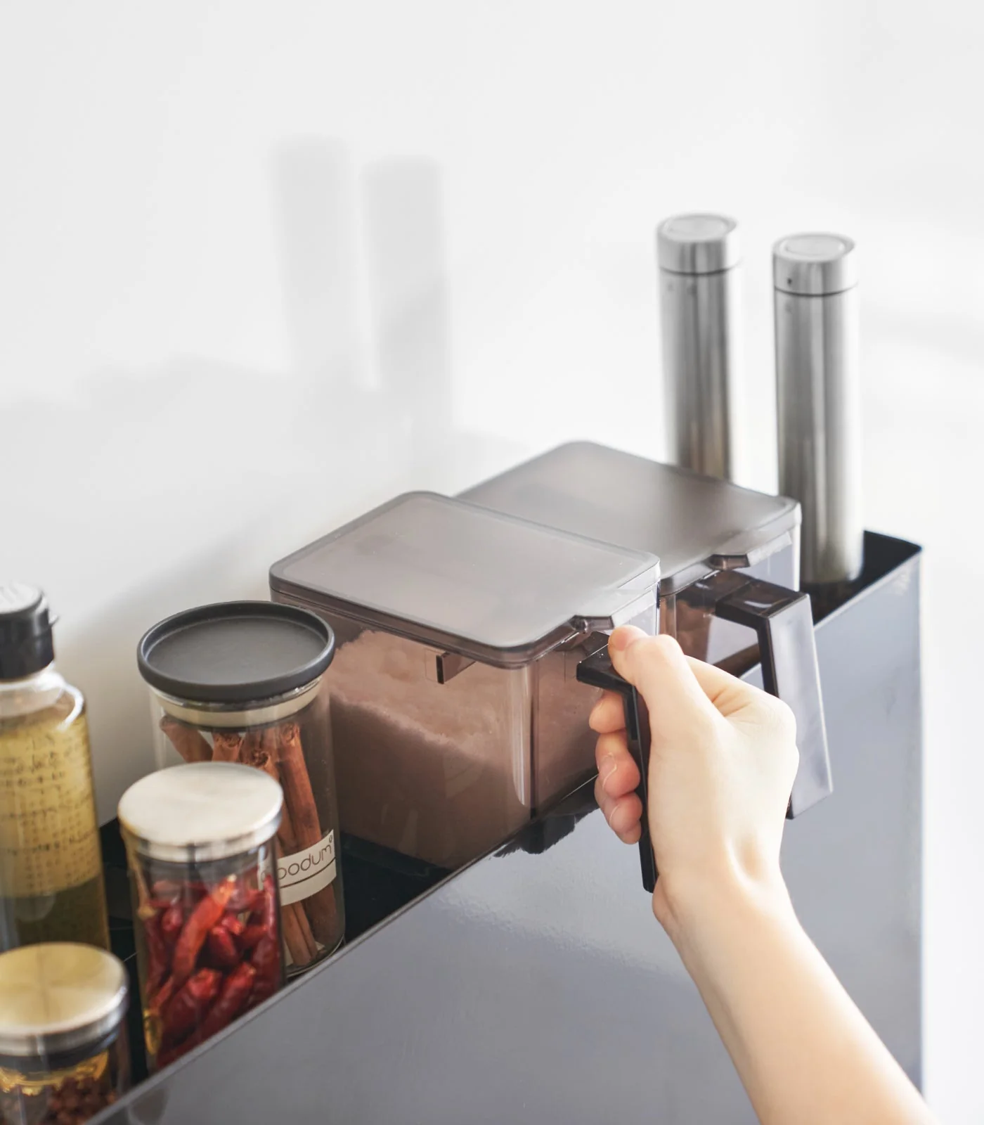 Yamazaki Home Two-Tier Sliding Drawer Rack - Steel - Image 13